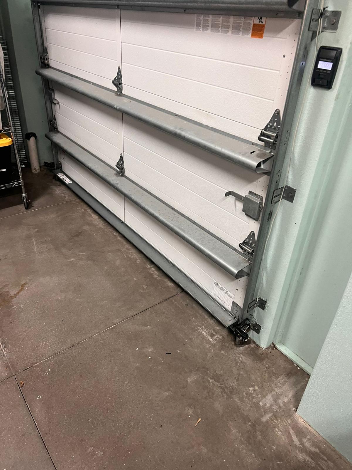 Commercial door interior view